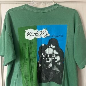 Vintage REM 1995 Radio Tour T Shirt Large - RARE
